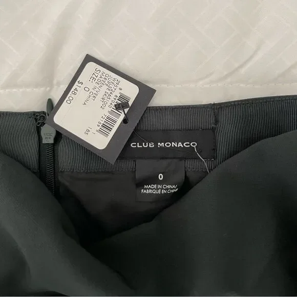 NWOT CLUB MONACO Welse Skirt in Green - Picture 8 of 9